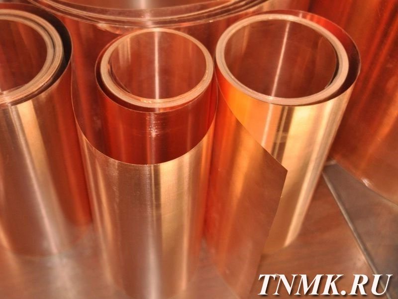 Фольга бронзовая 0.1х250 БрОФ6.5 купить в Норильск