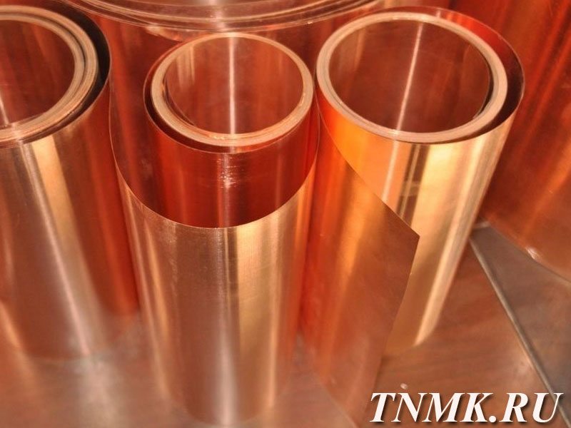 Фольга медная 0.5х300 М1 ГОСТ 1173-2006 купить в Норильск